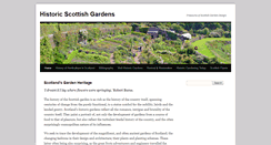 Desktop Screenshot of historicscottishgardens.co.uk